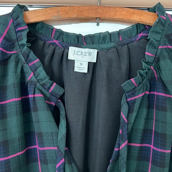 J Crew Plaid Fall Midi Dress - Picture 4 of 7